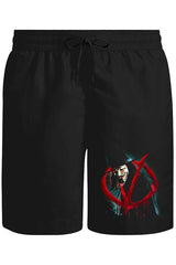 V for Vendetta - Give him a Mask Unisex Siyah Şort