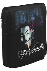 V for Vendetta Unisex Siyah Postacı Çanta