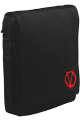 V for Vendetta - V logo Unisex Siyah Postacı Çanta