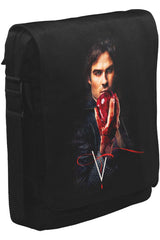 Vampire Diaries - Damon Unisex Siyah Postacı Çanta