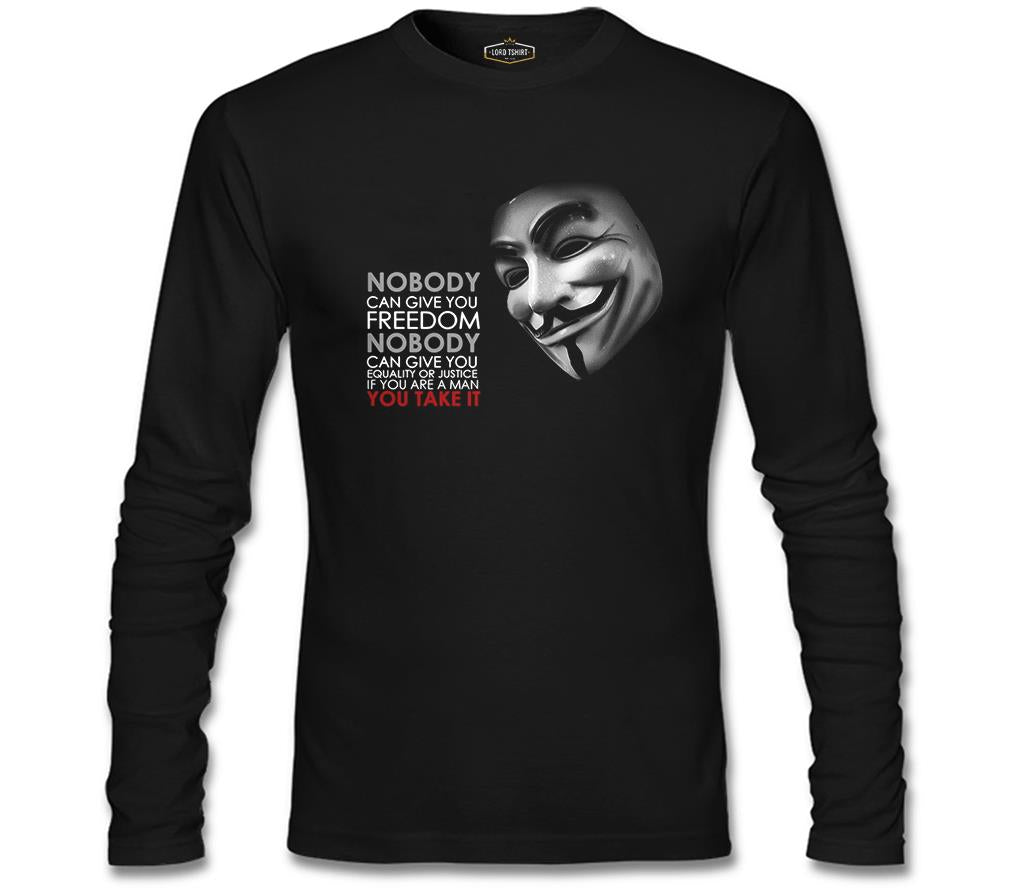 Vandetta - Freedom Siyah Erkek Sweatshirt