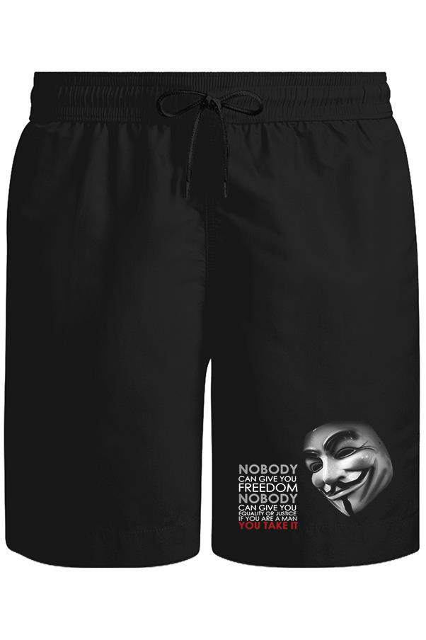 Vandetta - Freedom Unisex Siyah Şort