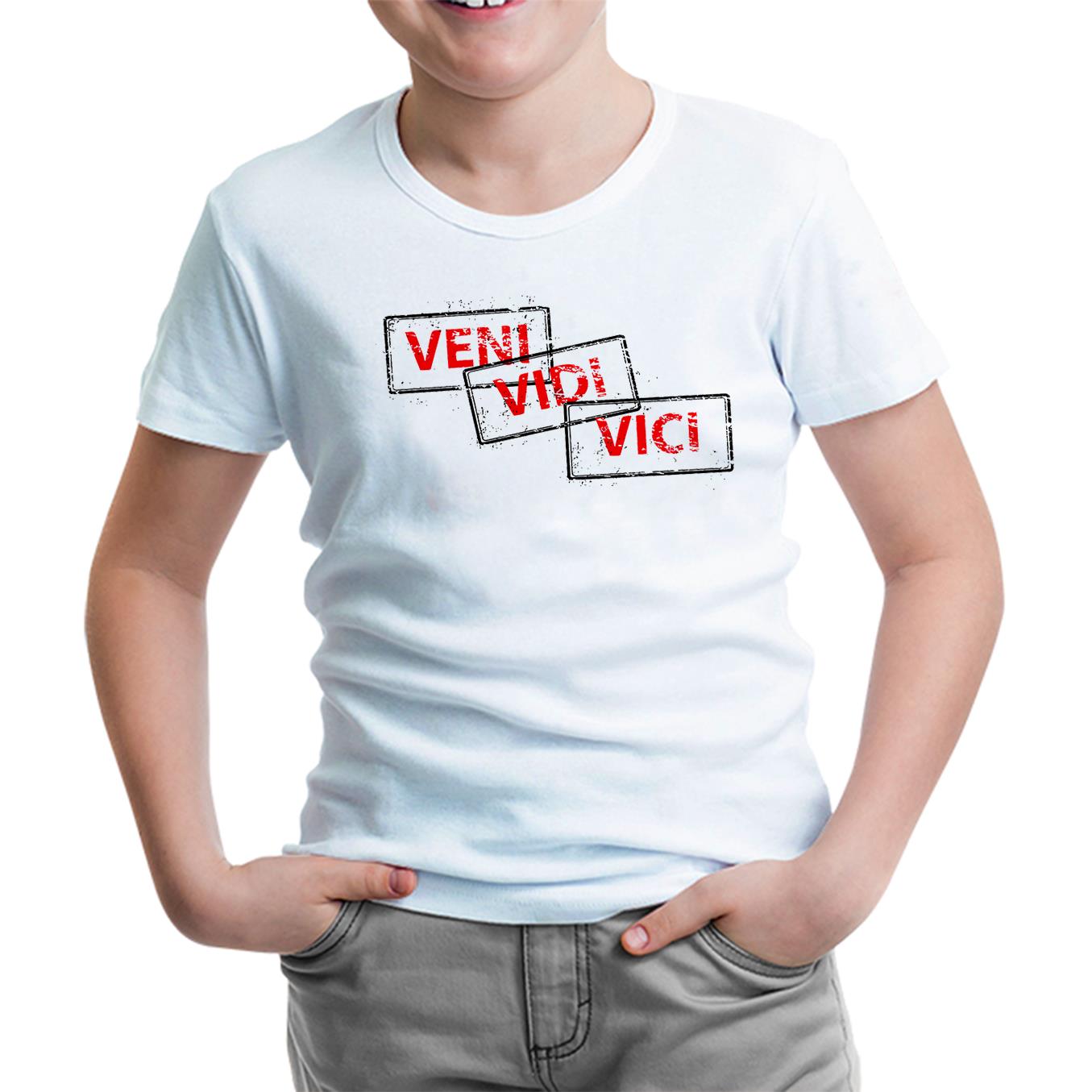 Veni Vidi Vici White Kids Tshirt