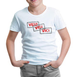 Veni Vidi Vici White Kids Tshirt