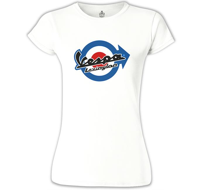 Vespa Lexington Beyaz Kadın Tshirt