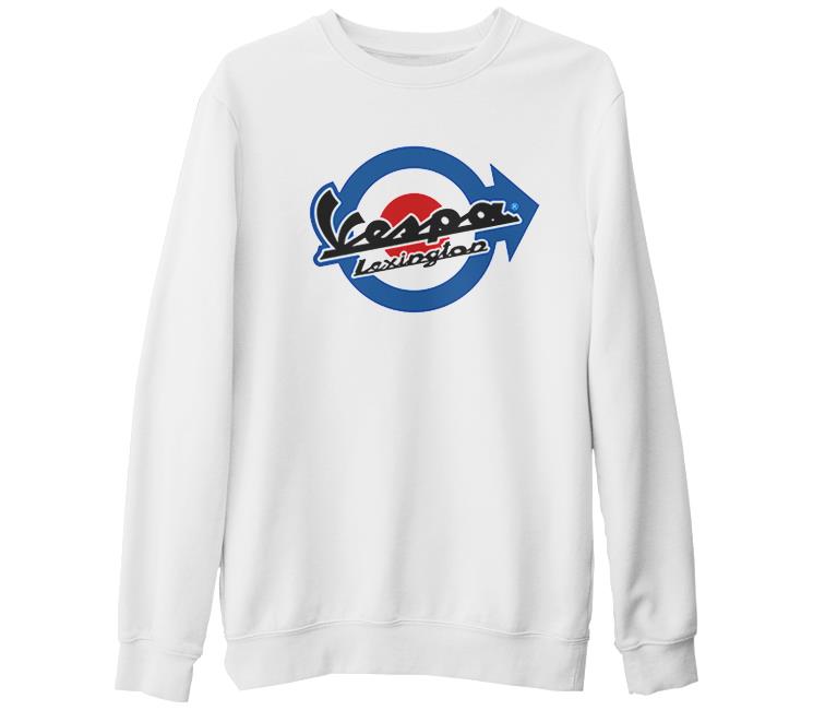 Vespa Lexington Beyaz Kalın Sweatshirt