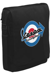 Vespa - Lexington Unisex Siyah Postacı Çanta
