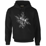 Viking Hammer Lightning Black Men's Zipperless Hoodie