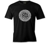 Viking - Logo Zincir Siyah Erkek Tshirt