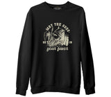 Viking - Odds Siyah Erkek Kalın Sweatshirt