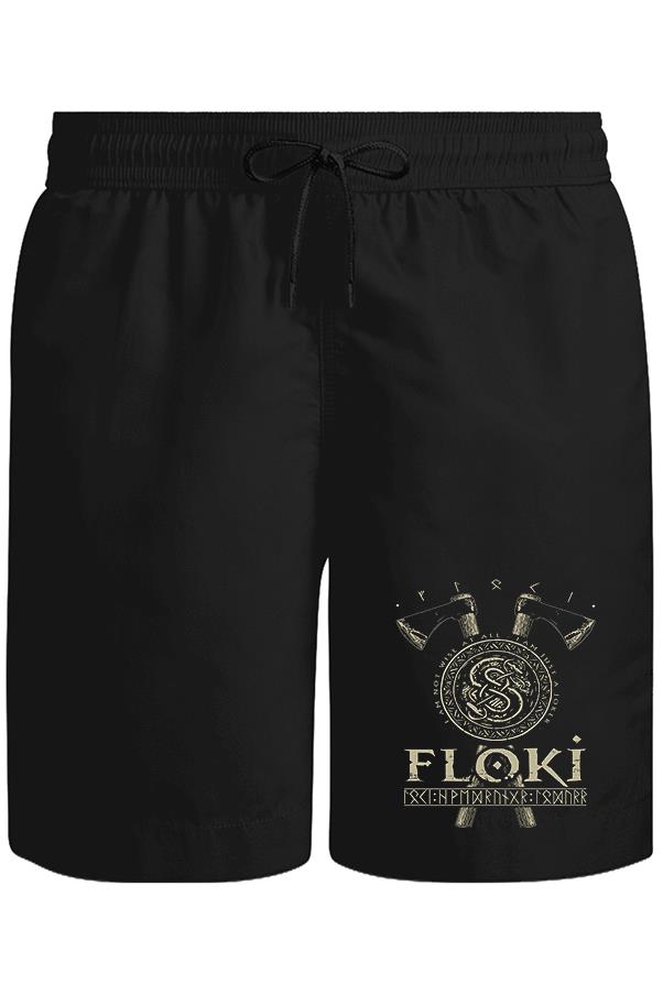 Vikings - Floki Unisex Siyah Şort
