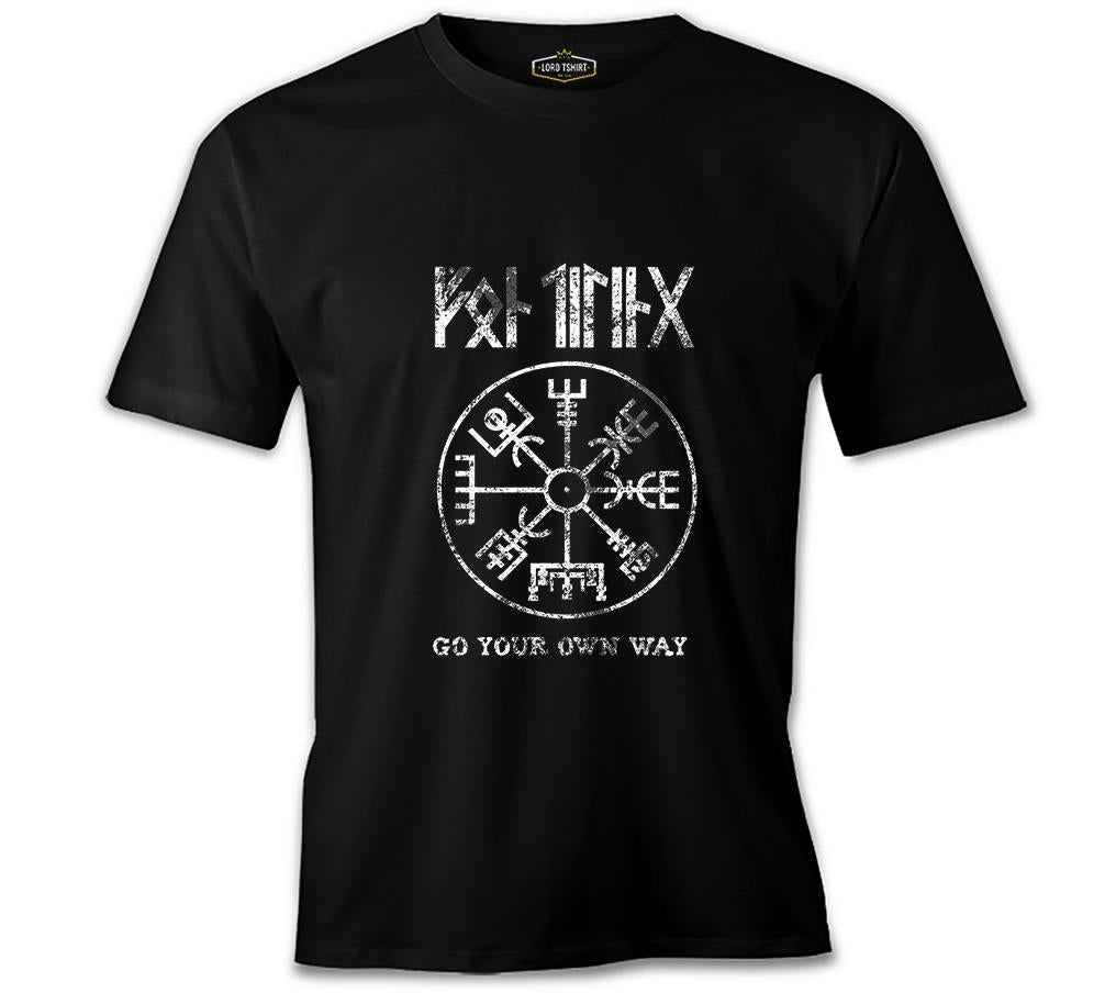 Vikings - Northern Compass Black Men's Tshirt