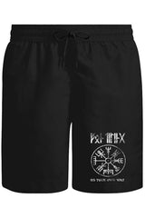 Vikings - Kuzey Pusulası Unisex Siyah Şort