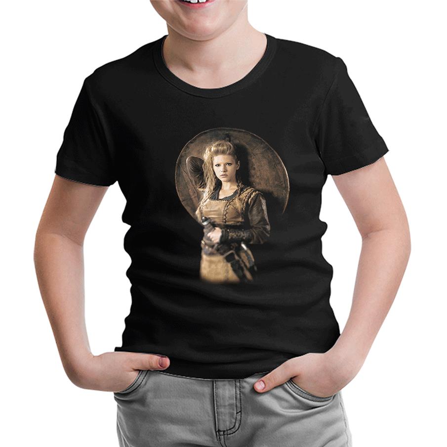 Vikings - Lagertha Black Kids Tshirt