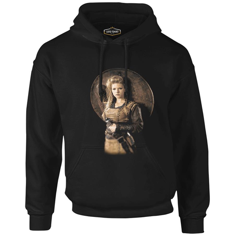 Vikings - Lagertha Black Men's Zipperless Hoodie