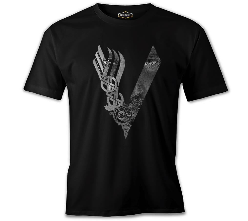 Vikings - Logo Eyes Black Men's Tshirt