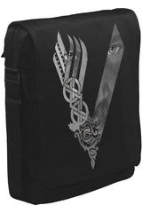 Vikings - Logo Eyes Unisex Siyah Postacı Çanta