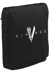 Vikings - Logo Unisex Siyah Postacı Çanta