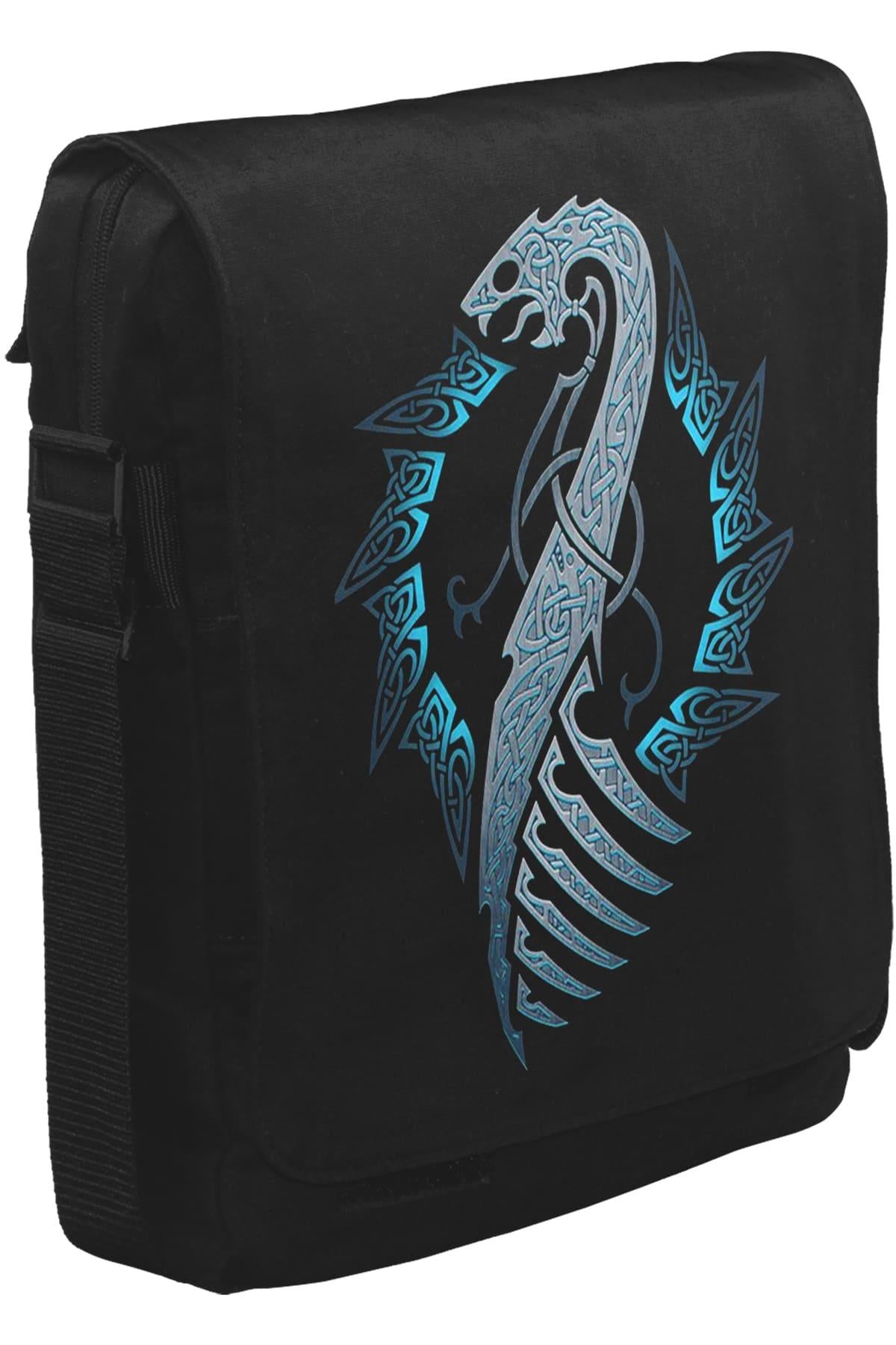Vikings - Moon Hunter Unisex Siyah Postacı Çanta