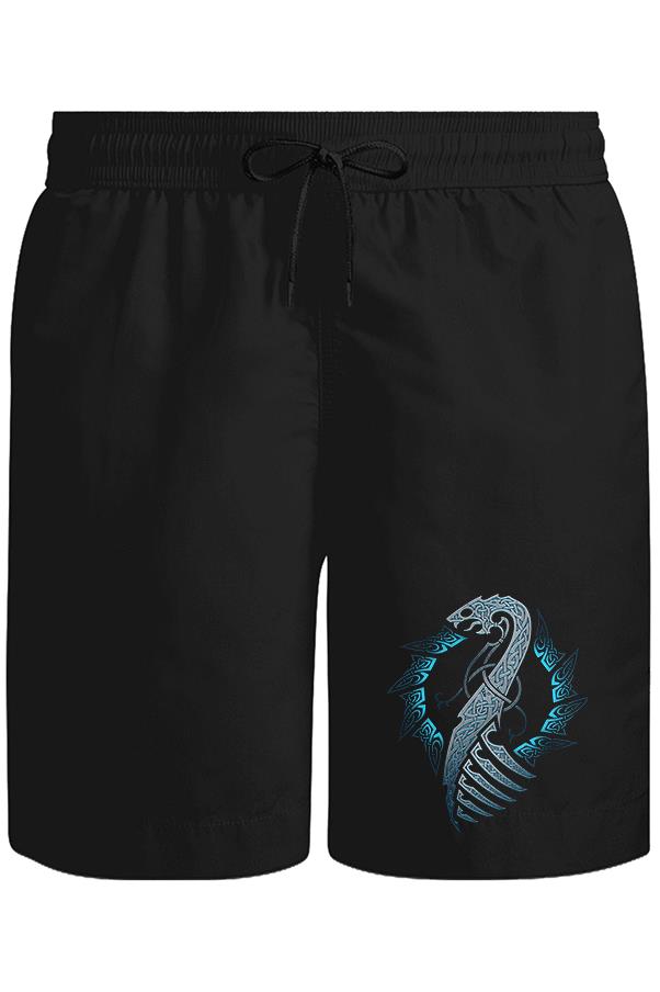 Vikings - Moon Hunter Unisex Black Shorts 