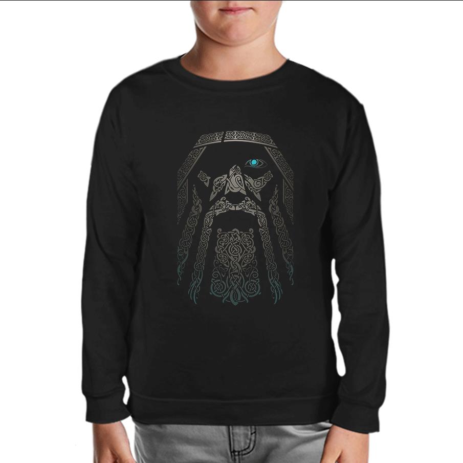 Vikings - Odin Black Kids Sweatshirt