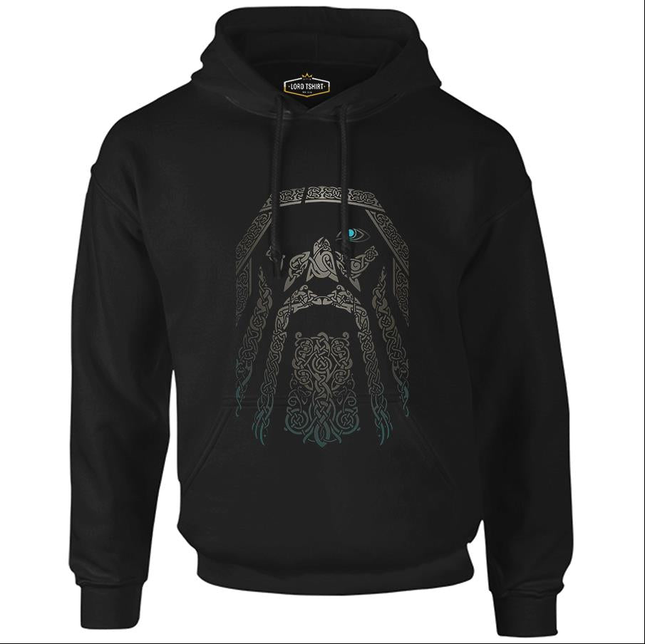 Vikings - Odin Black Men's Zipperless Hoodie