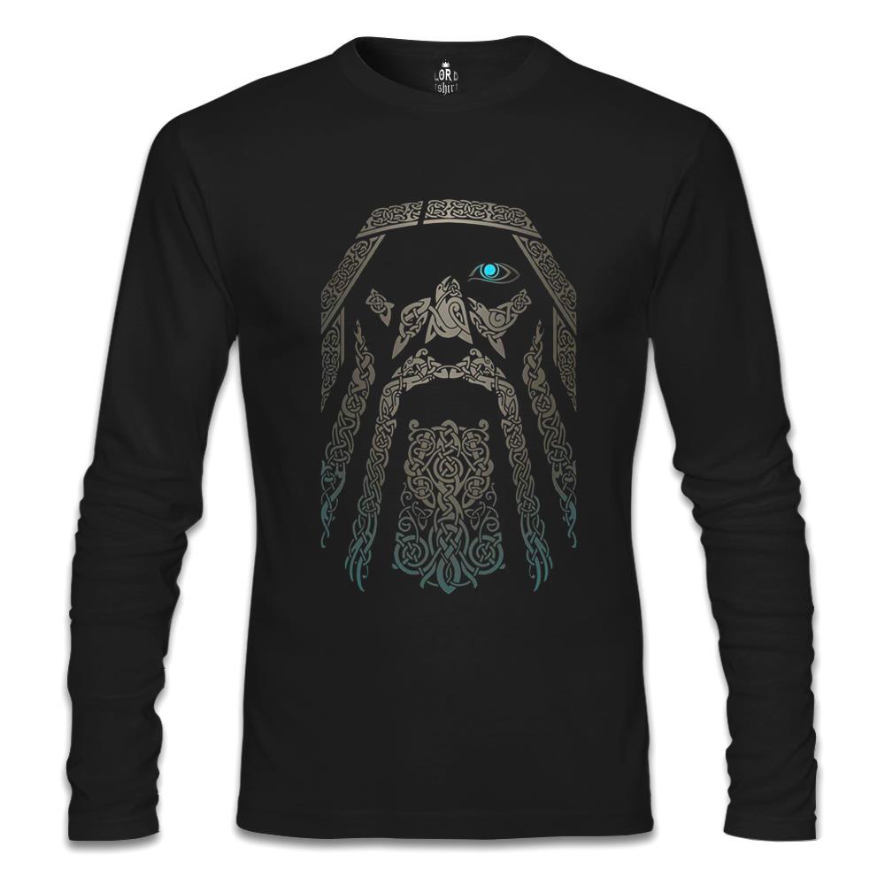 Vikings - Odin Siyah Erkek Sweatshirt