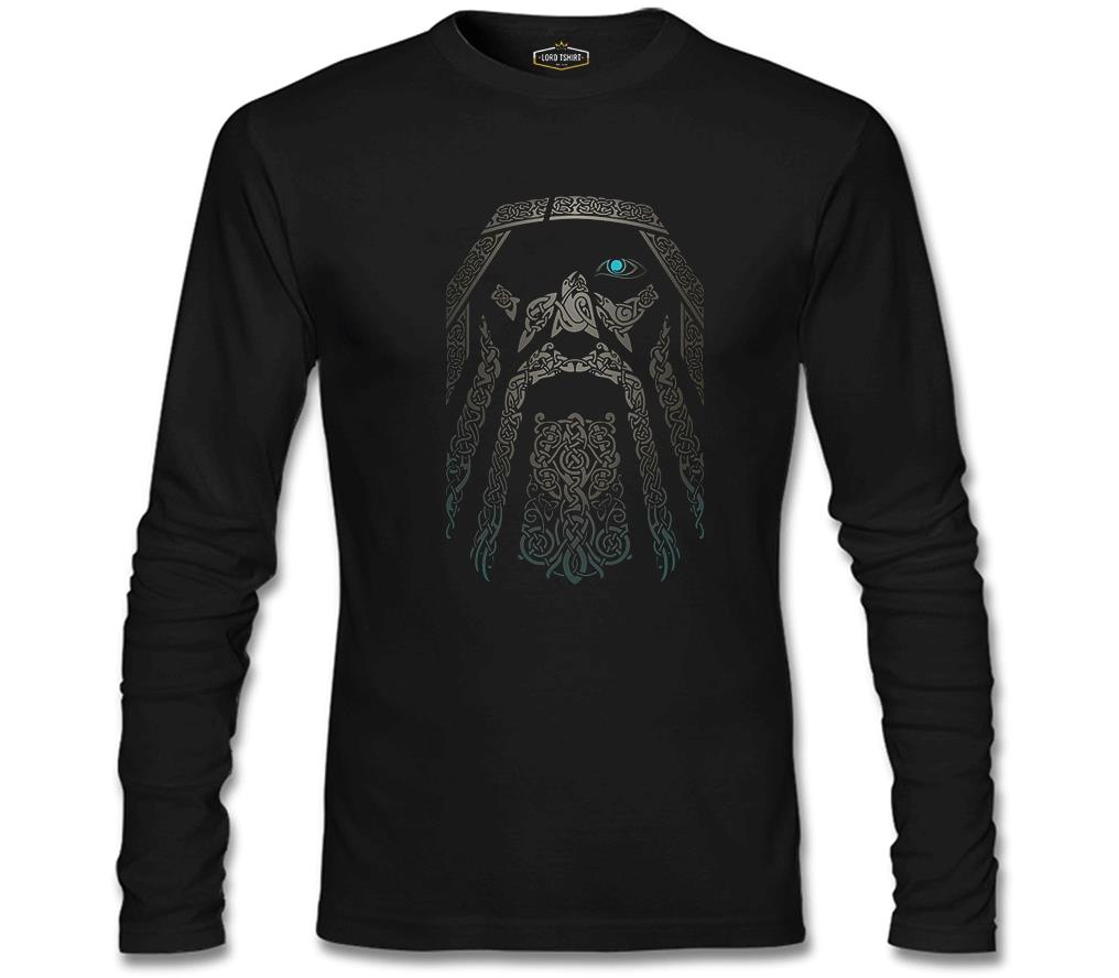 Vikings - Odin Siyah Erkek Sweatshirt