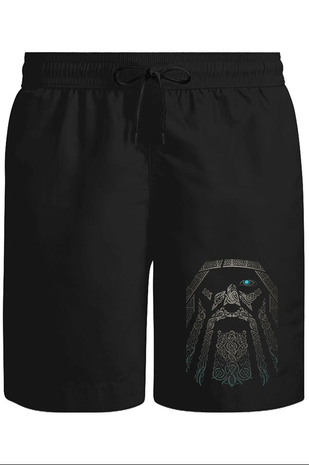 Vikings - Odin Unisex Siyah Şort