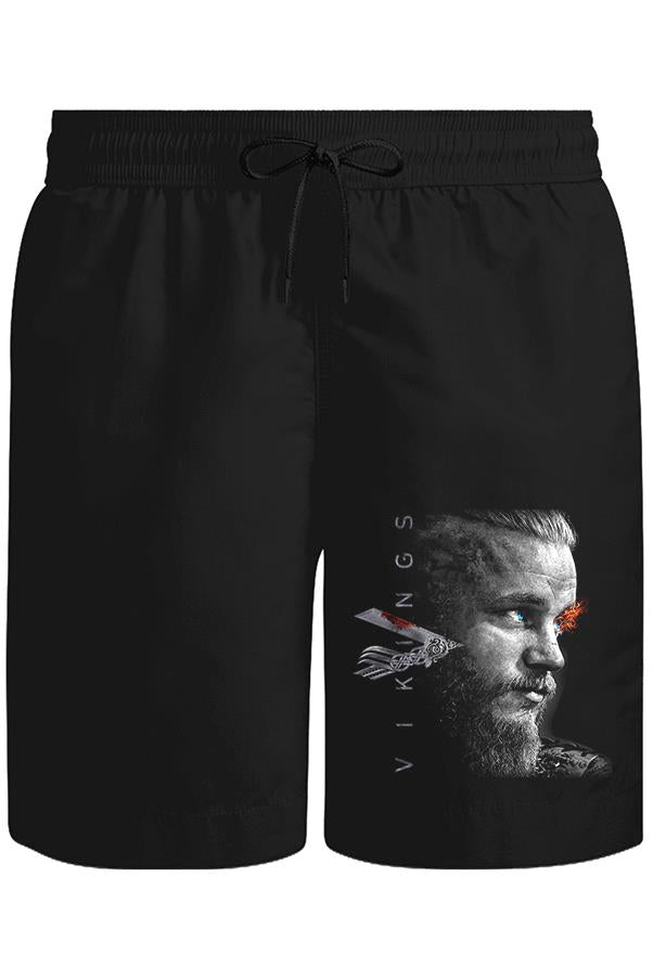 Vikings - Ragnar II Unisex Siyah Şort