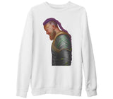 Vikings - Ragnar III Beyaz Kalın Sweatshirt