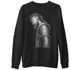 Vikings - Ragnar III Siyah Erkek Kalın Sweatshirt