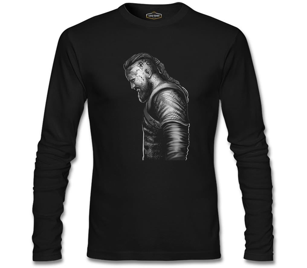 Vikings - Ragnar III Siyah Erkek Sweatshirt