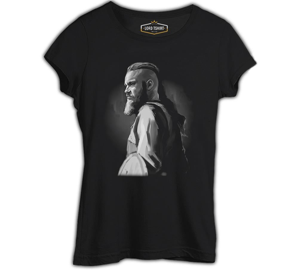 Vikings - Ragnar Siyah Bayan Tshirt