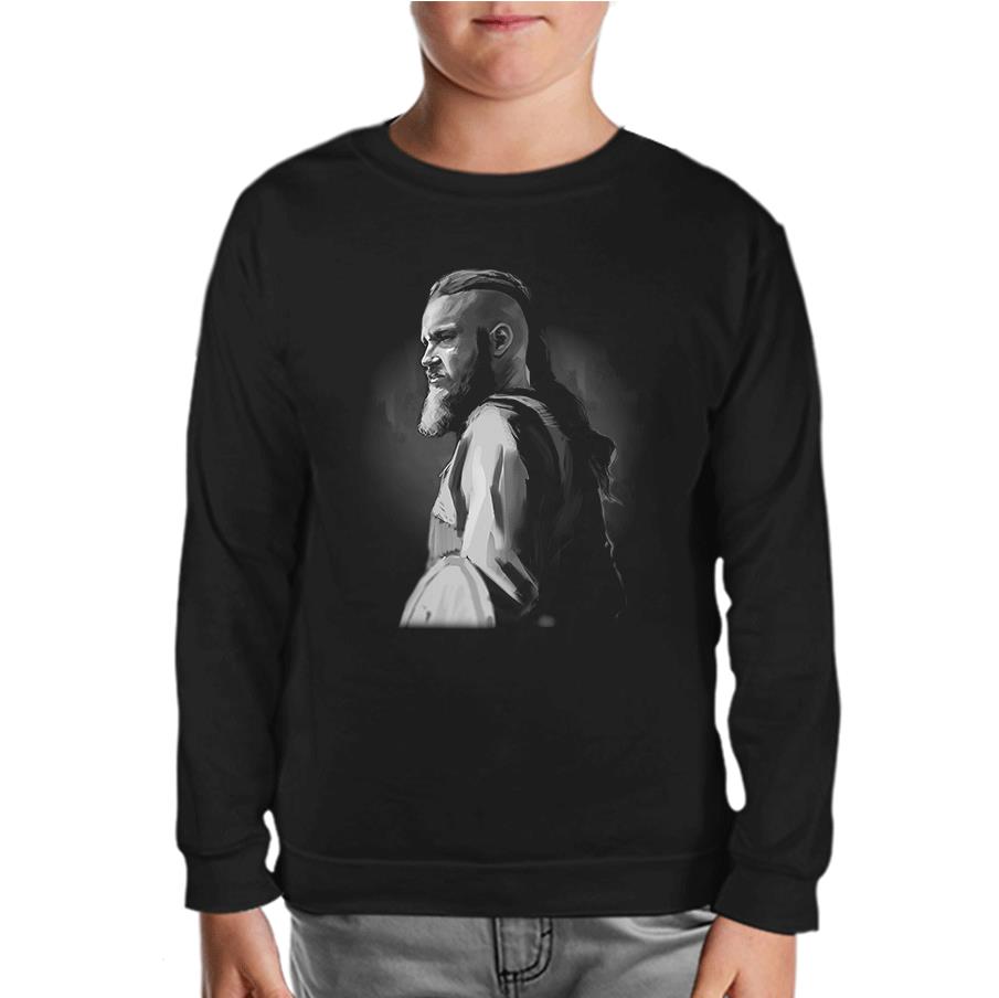 Vikings - Ragnar Black Kids Sweatshirt