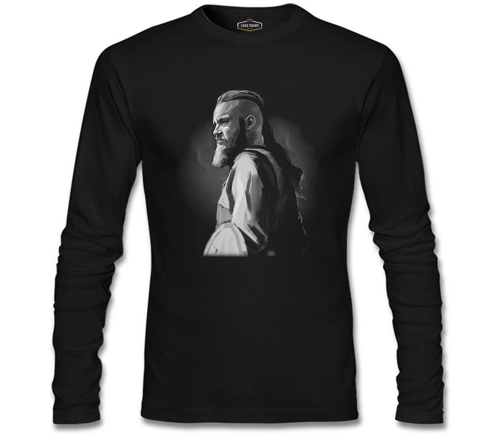 Vikings - Ragnar Siyah Erkek Sweatshirt