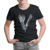 Vikings Black Kids Tshirt