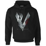 Vikings Black Men's Zipperless Hoodie