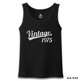 Vintage 1975 Black Men's Undershirt