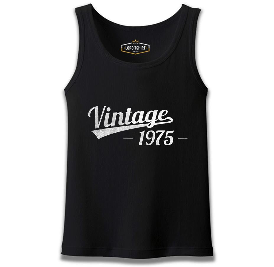 Vintage 1975 Siyah Erkek Atlet