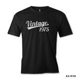 Vintage 1975 Black Men's Tshirt