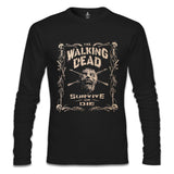 Walking Dead - Survive or Die Siyah Erkek Sweatshirt
