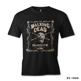 Walking Dead - Survive or Die Siyah Erkek Tshirt