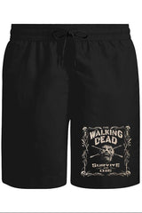 Walking Dead - Survive or Die Unisex Siyah Şort