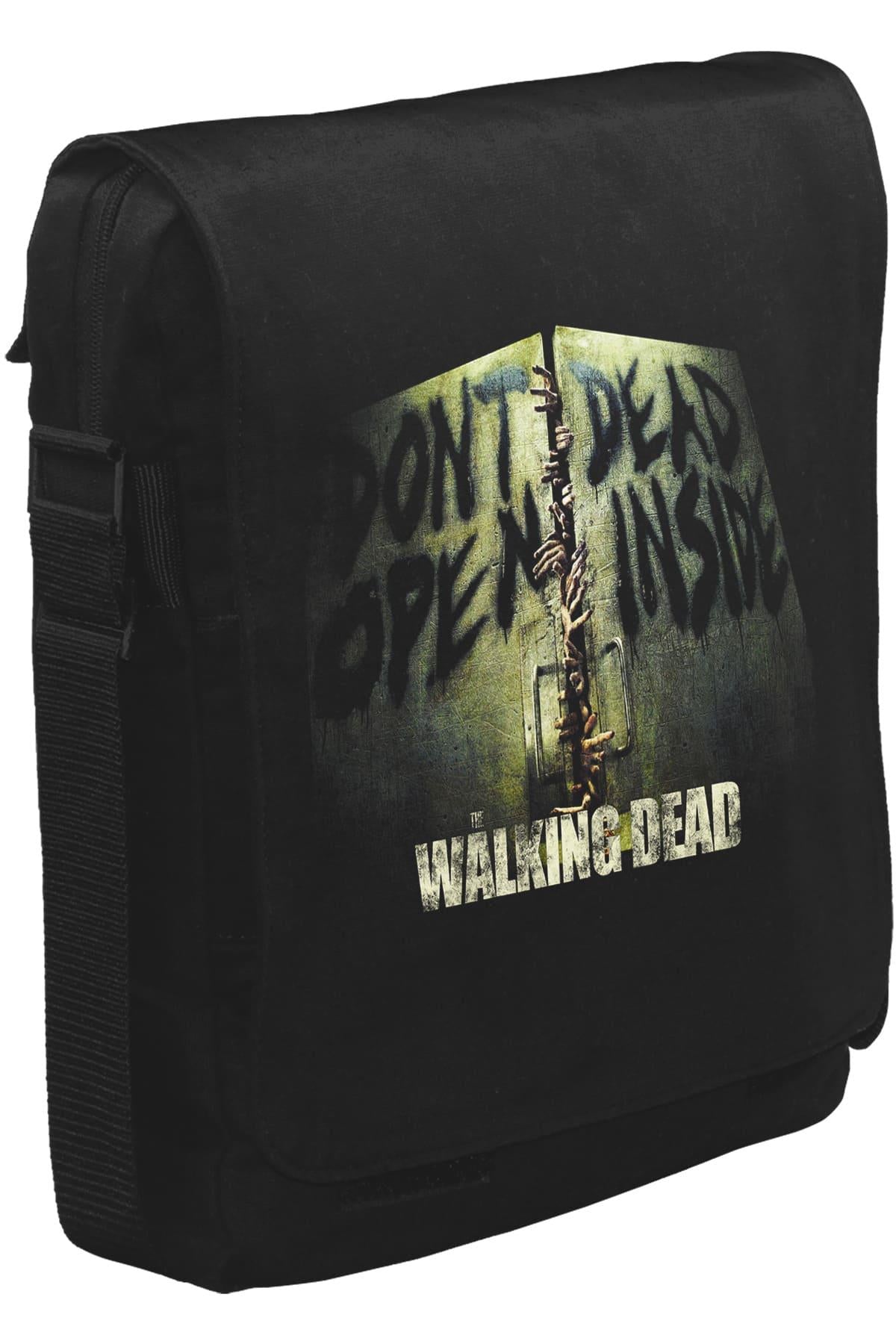 Walking Dead Unisex Siyah Postacı Çanta