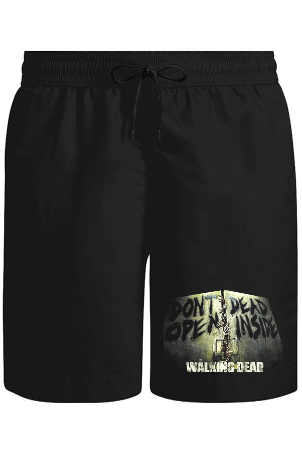 Walking Dead Unisex Siyah Şort