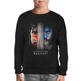 Warcraft - Two Worlds One Home Black Kids Sweatshirt