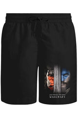 Warcraft - Two Worlds One Home Unisex Siyah Şort