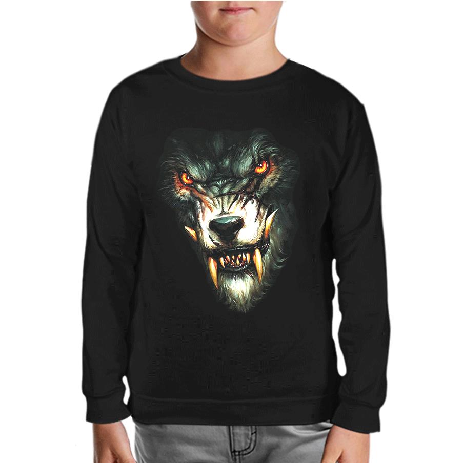 WareWolf Black Kids Sweatshirt