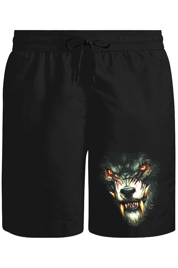 WareWolf Unisex Siyah Şort